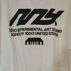 Emestudios+Naiyo Pearl White Graphic T-Shirt